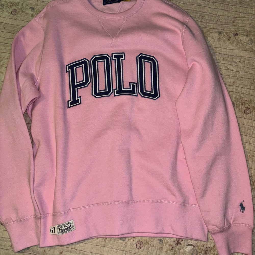 Polo by Ralph Lauren Pink Crew Neck Sweater